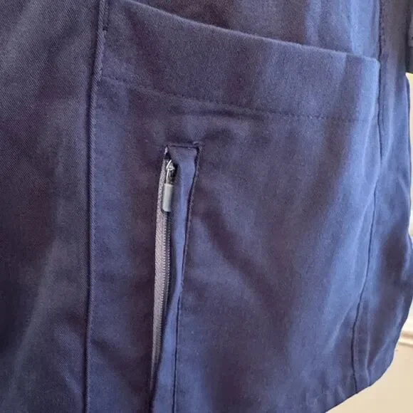 Grey's Anatomy Charcoal Short Sleeve Scrub Top - Picture 3 of 9